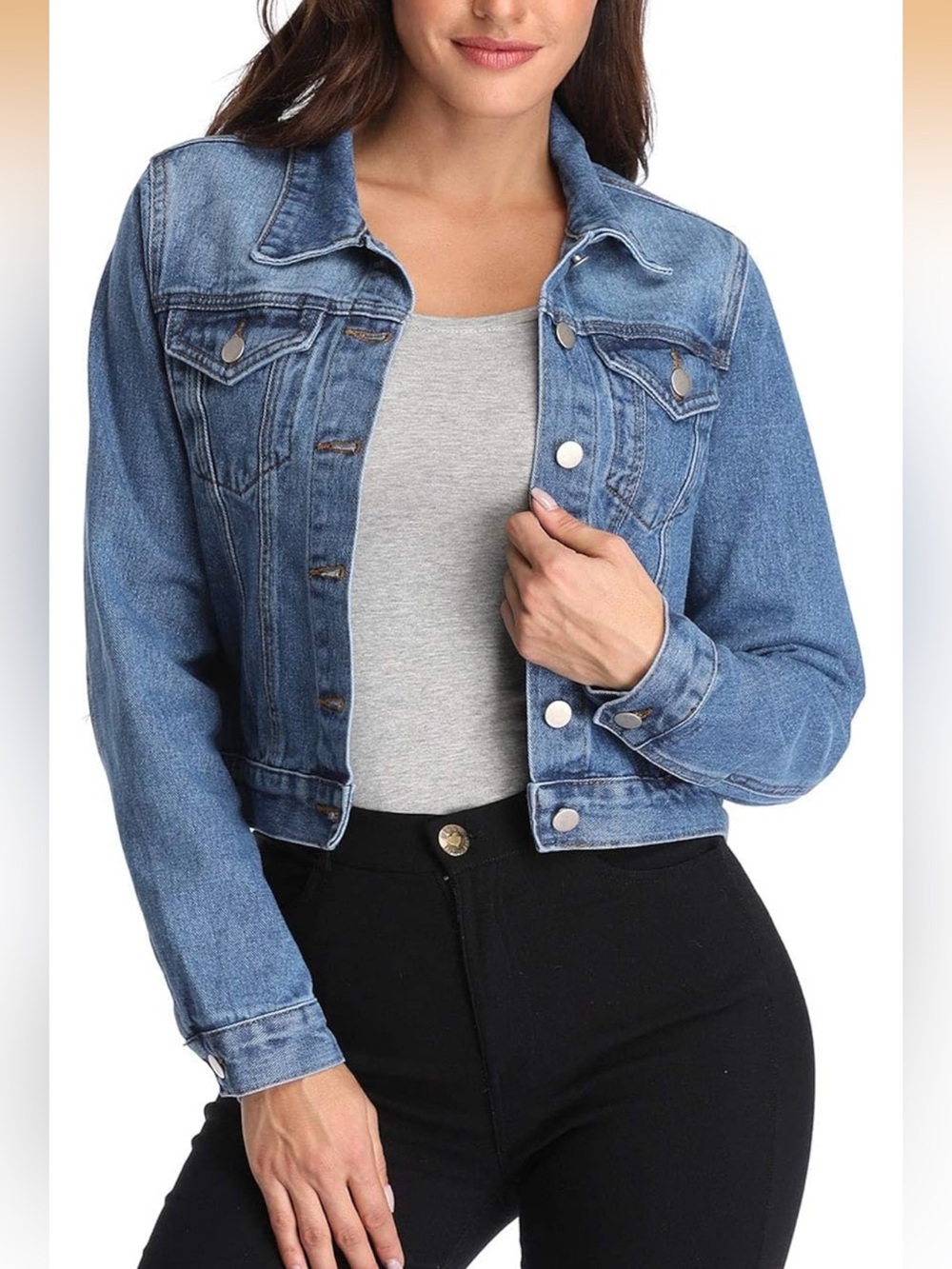 American Eagle Denim Jacket | Cropped Jean Jacket
